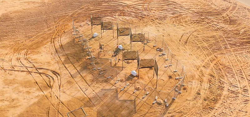 Permalution’s fog harvesting systems can collect up to 2,000 litres a day.
