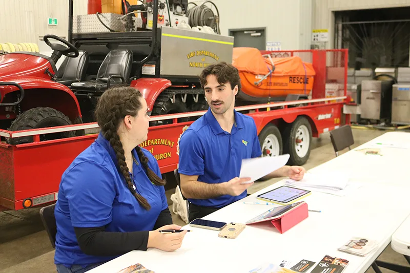 Gateway Centre for Rural Health’s Nyden Greenfield sets aside time to talk about the importance of cancer screening at every community event.