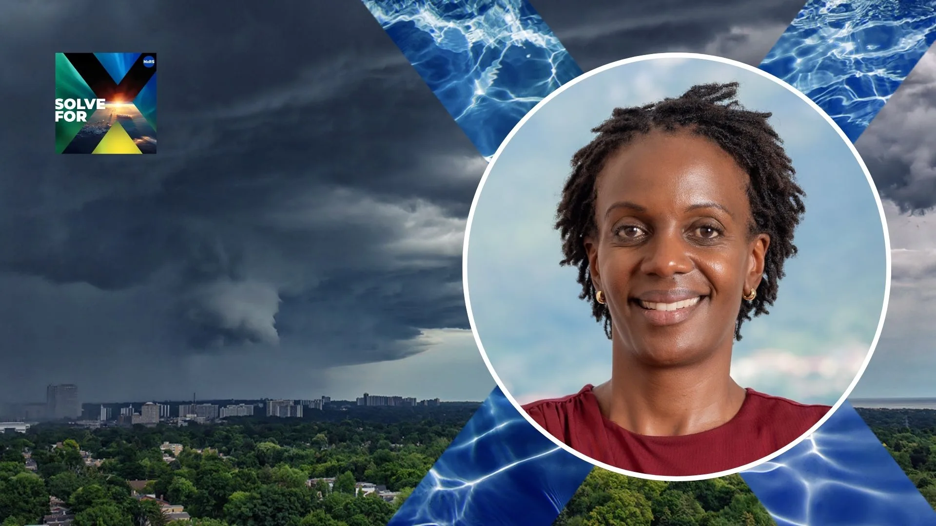 Dr. Catherine Nakalembe on MaRS Solve for X, explaining how AI can help predict drought
